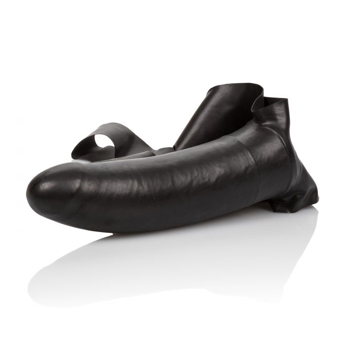 Черный страпон для оральной стимуляции The Original Accommodator Latex Dong - фото 135325