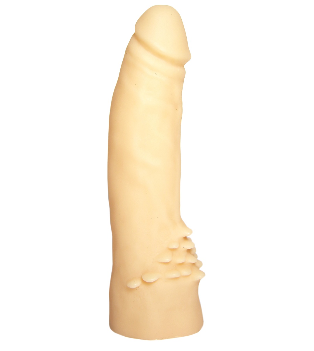 Реалистичный пустотелый фаллоимитатор с шипами у основания - 17 см. - фото 135683