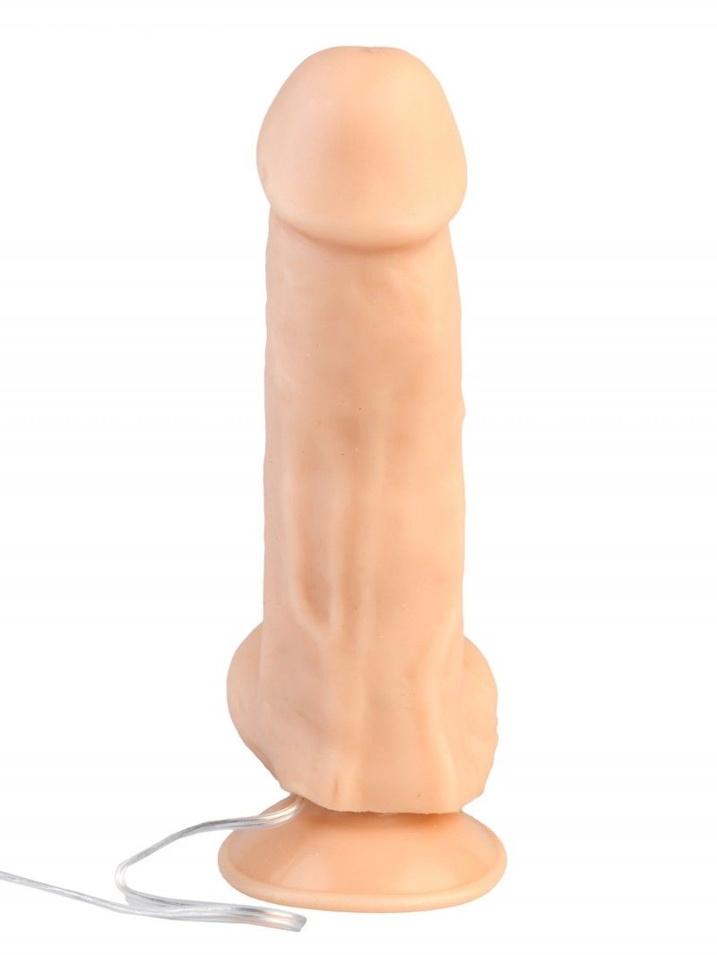 Реалистичный фаллос с вибрацией и присоской - 17 см. - фото 135699 Реалистичный фаллос с вибрацией и присоской - 17 см. - фото 135699