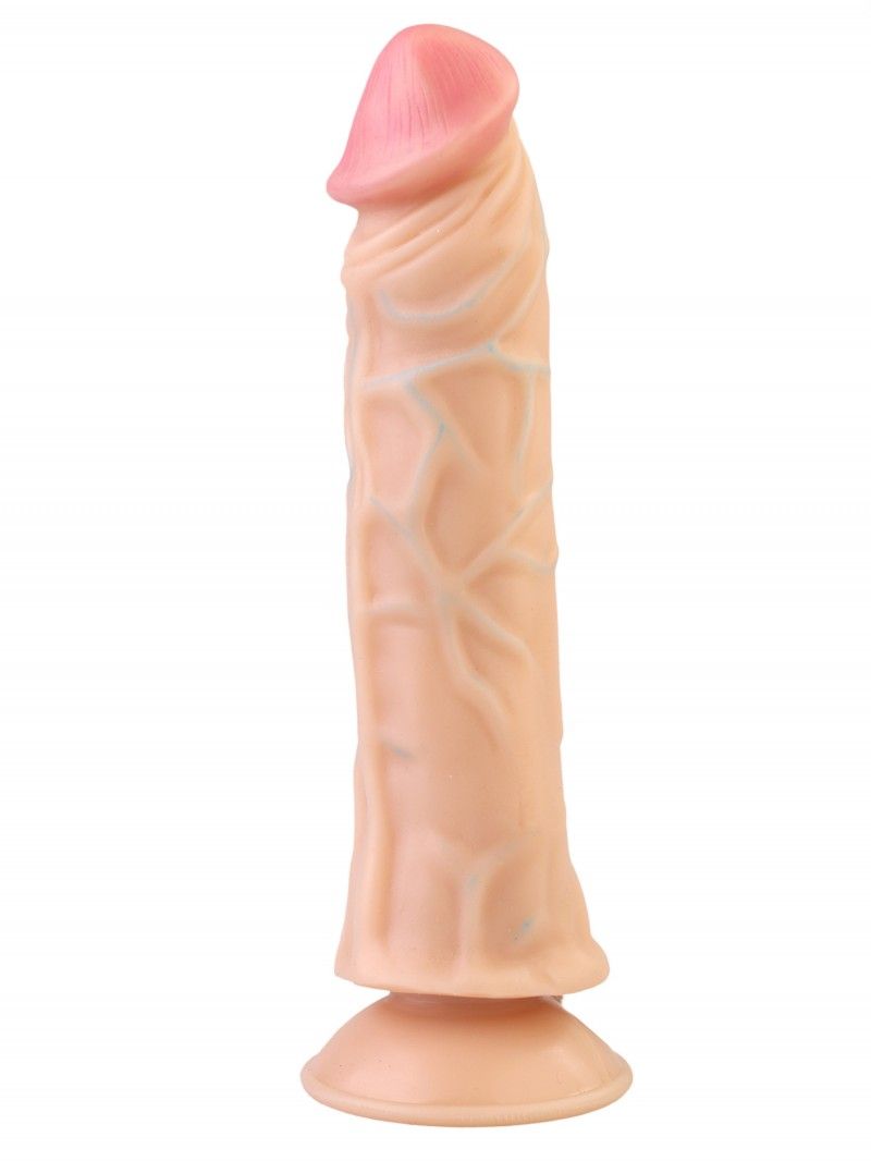 Рельефный вибромассажёр с проводным пультом №9 - 20 см. - фото 135793