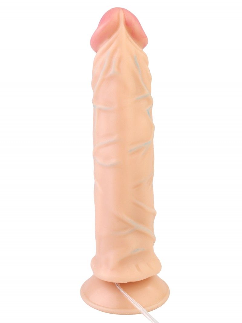 Рельефный вибромассажёр с проводным пультом №9 - 20 см. - фото 135794