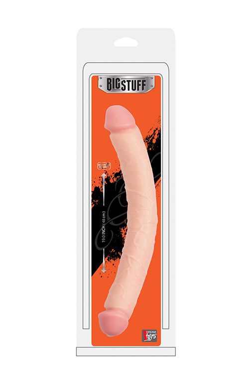 Двусторонний реалистичный фаллоимитатор FLESHXL DOUBLE DONG - 48 см. - фото 135899