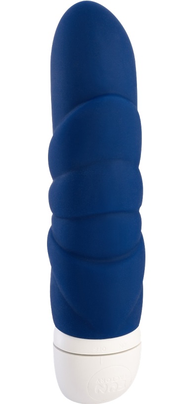 Синий мини-вибратор Jam - 12,7 см. - фото 135971