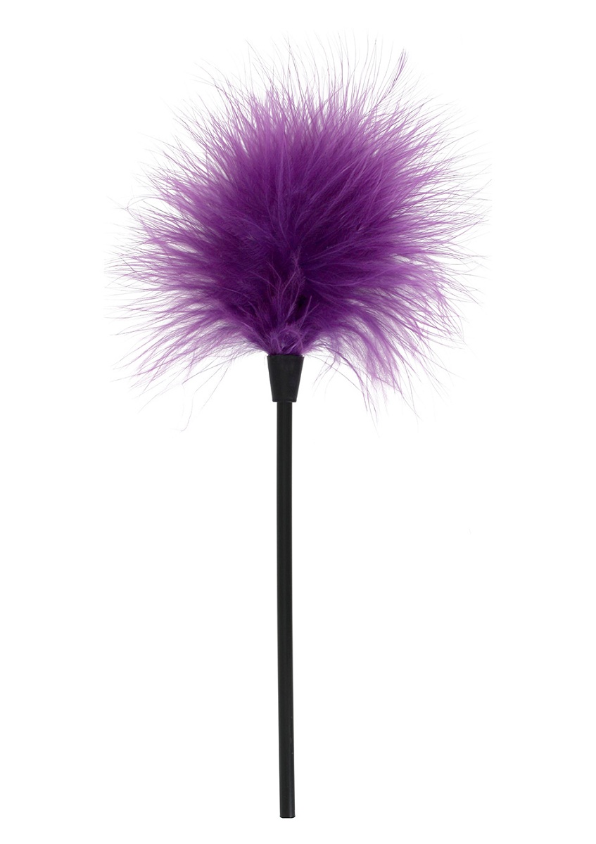 Кисточка для игр с фиолетовыми перышками SEXY FEATHER TICKLER - фото 243821