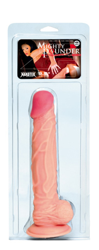 Большой реалистичный фаллоимитатор на присоске - 24,1 см. - фото 184269