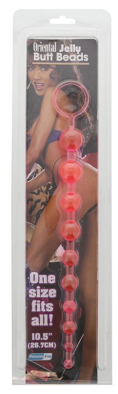 Розовая анальная цепочка - 26,7 см. - фото 136219 Розовая анальная цепочка - 26,7 см. - фото 136219