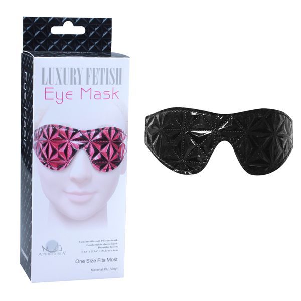 Чёрная маска на глаза с геометрическим узором Pyramid Eye Mask - фото 136429 Чёрная маска на глаза с геометрическим узором Pyramid Eye Mask - фото 136429