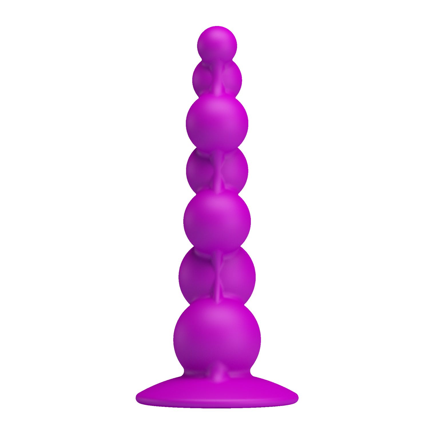 Рельефная лиловая елочка Booty Passion с присоской - 15 см. - фото 136475