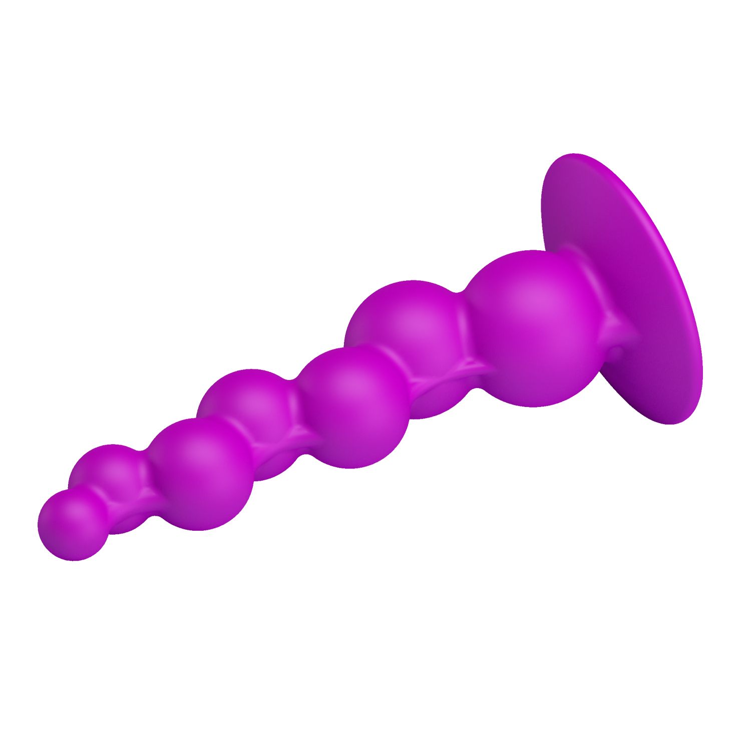 Рельефная лиловая елочка Booty Passion с присоской - 15 см. - фото 136477
