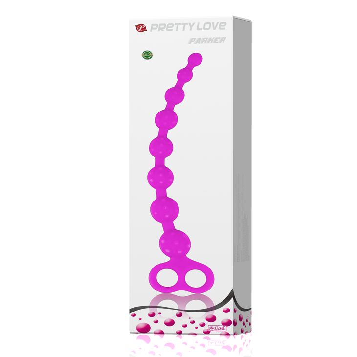 Лиловая силиконовая цепочка Parker - 29 см. - фото 136497