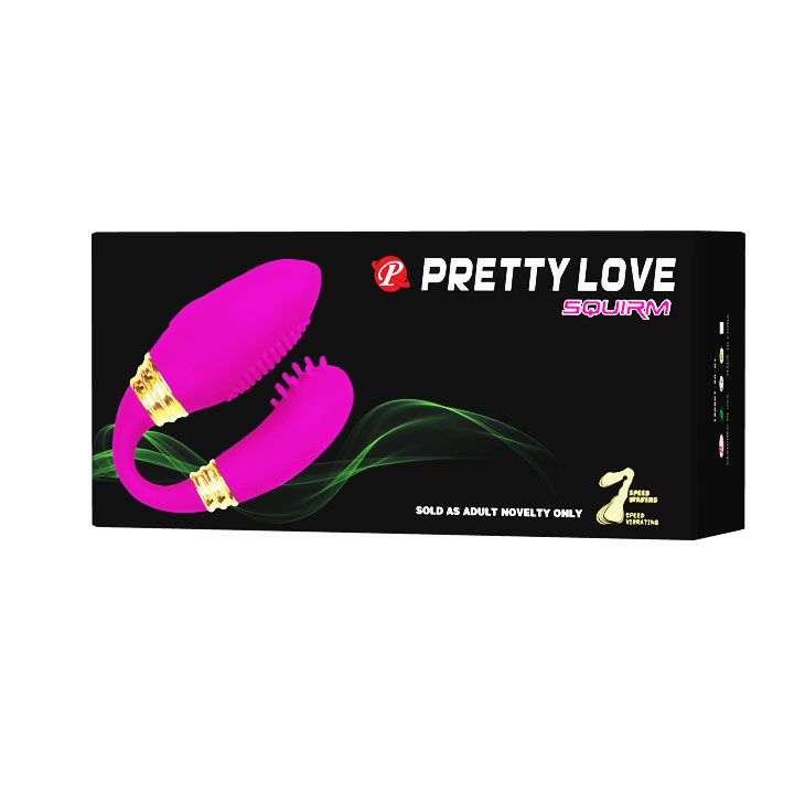 Водонепроницаемый вибратор для двоих Squirm - фото 136789