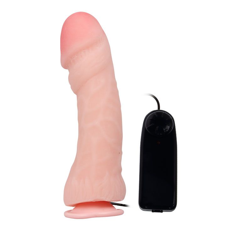 Вибратор с присоской The Big Penis - 26,5 см. - фото 233906