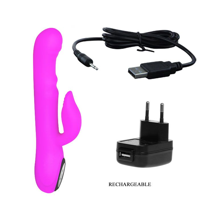 Перезаряжаемый вибратор Intimate с широкой головкой - 24 см. - фото 136884