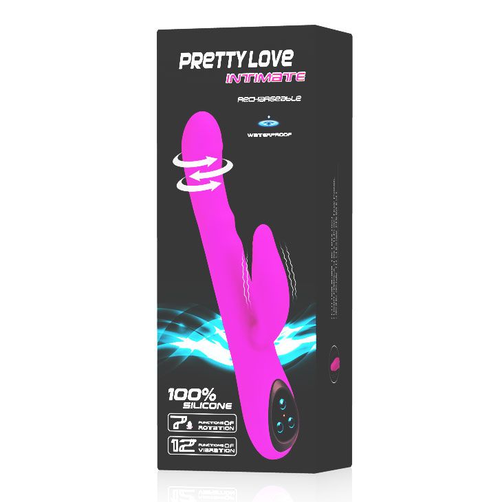 Перезаряжаемый вибратор Intimate с широкой головкой - 24 см. - фото 136885