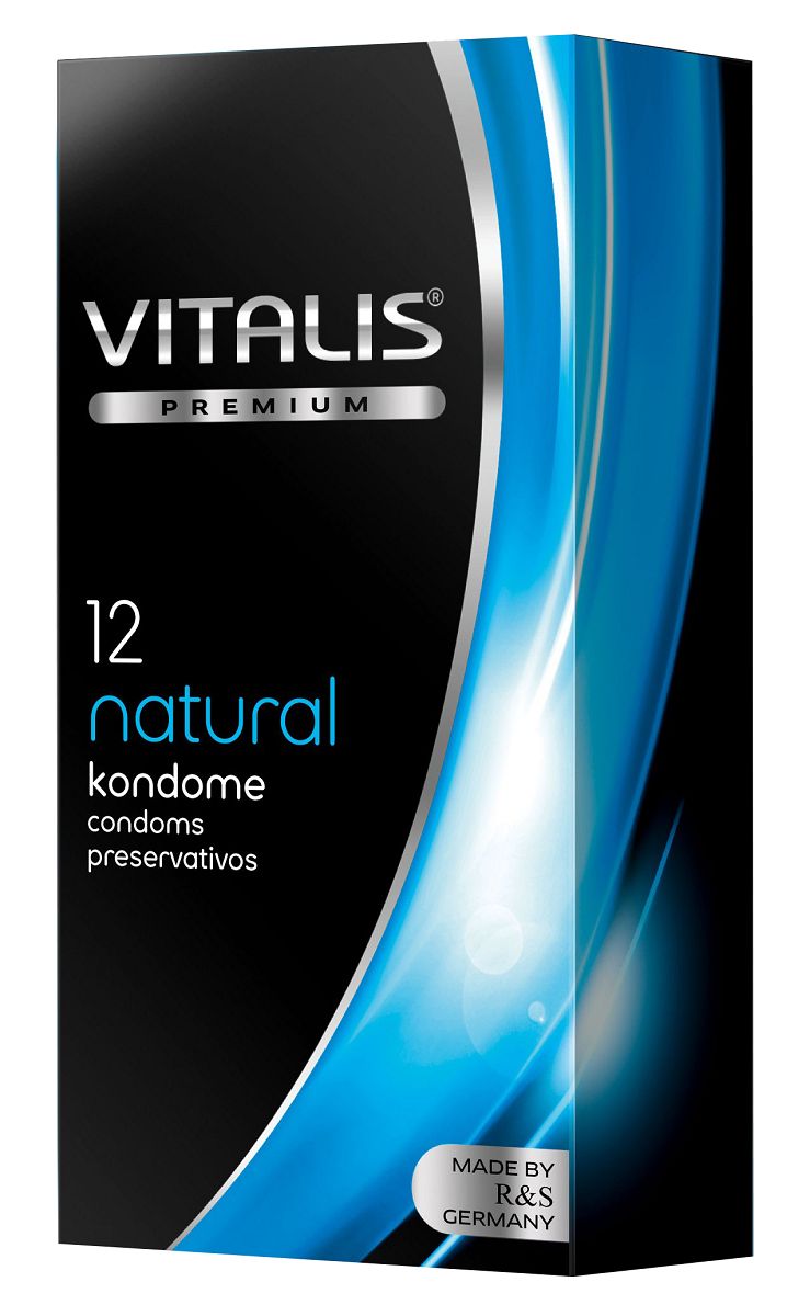 Классические презервативы VITALIS PREMIUM natural - 12 шт. - фото 136926