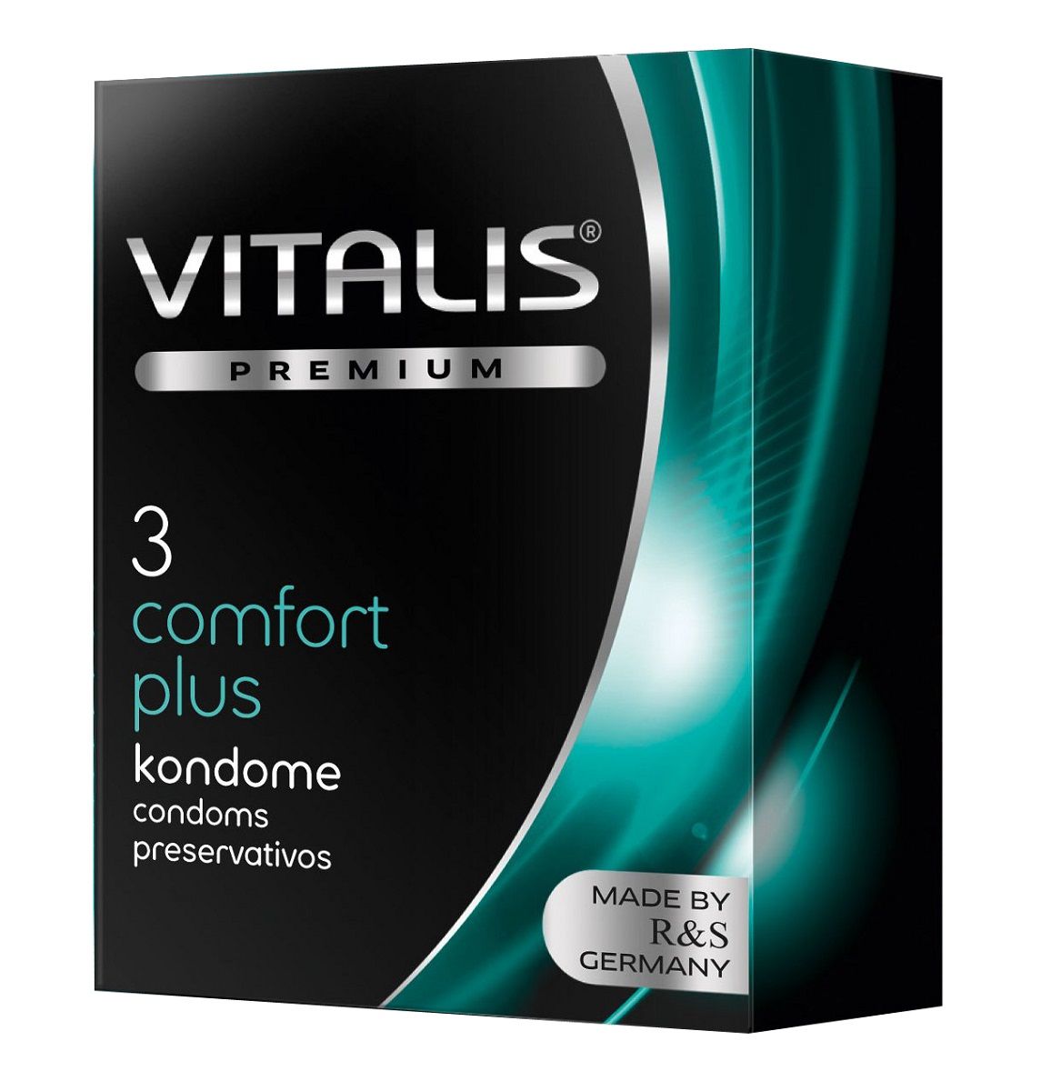 Контурные презервативы VITALIS PREMIUM comfort plus - 3 шт. - фото 309087
