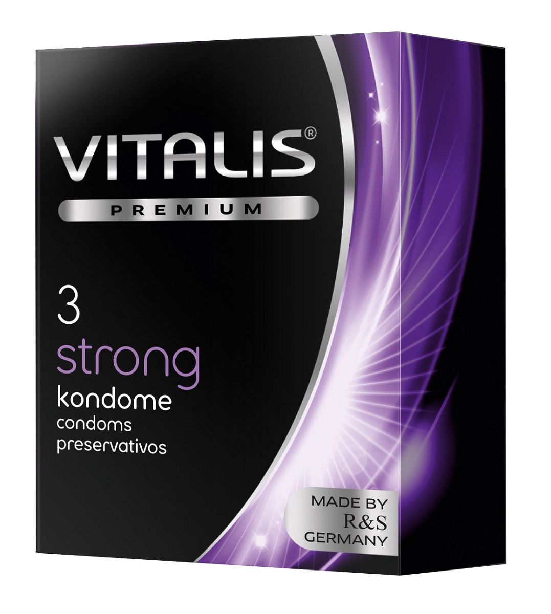 Презервативы с утолщенной стенкой VITALIS PREMIUM strong - 3 шт. - фото 136939