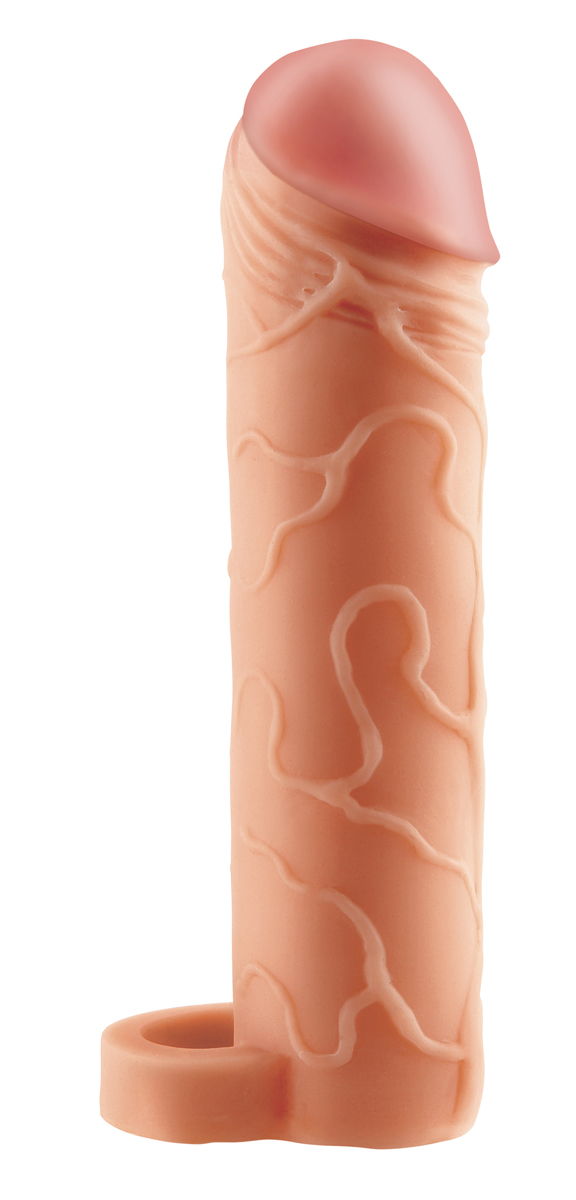 Телесная насадка с кольцом Perfect 2 Extension with Ball Strap - 19 см. - фото 137064 Телесная насадка с кольцом Perfect 2 Extension with Ball Strap - 19 см. - фото 137064