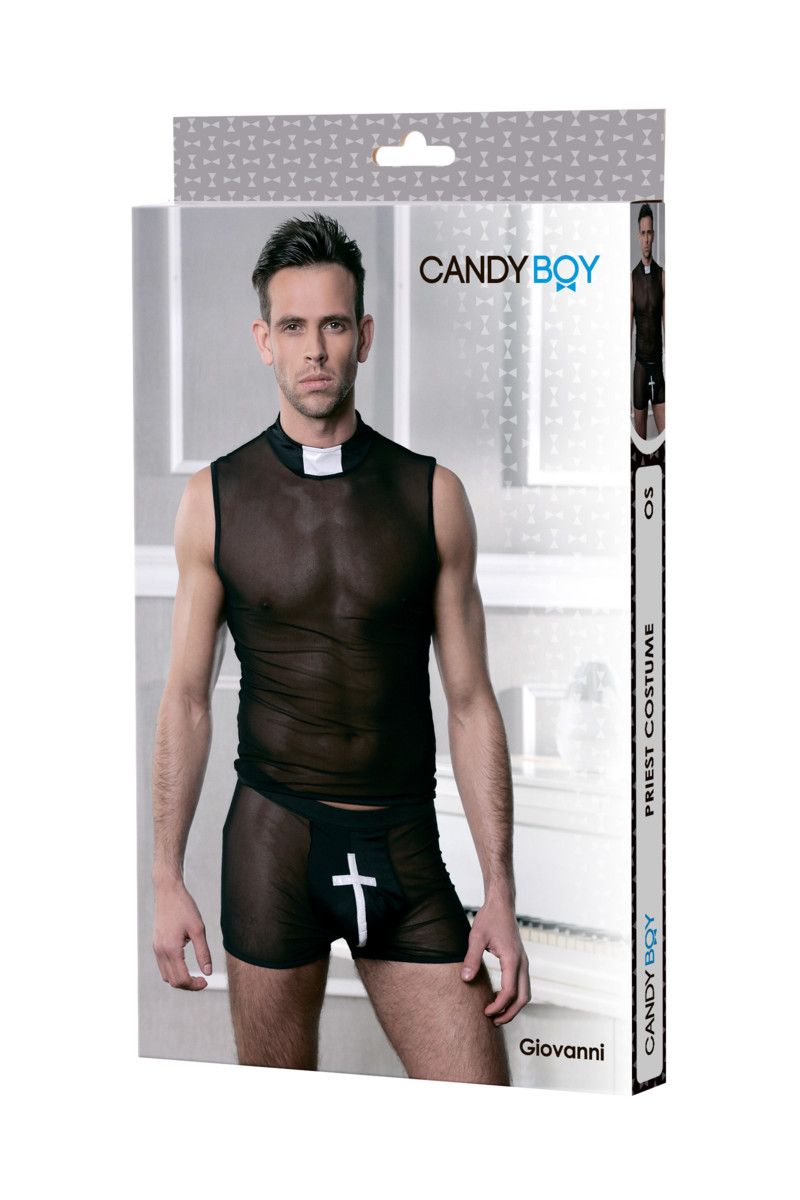 Мужской игровой костюм священника - фото 137288