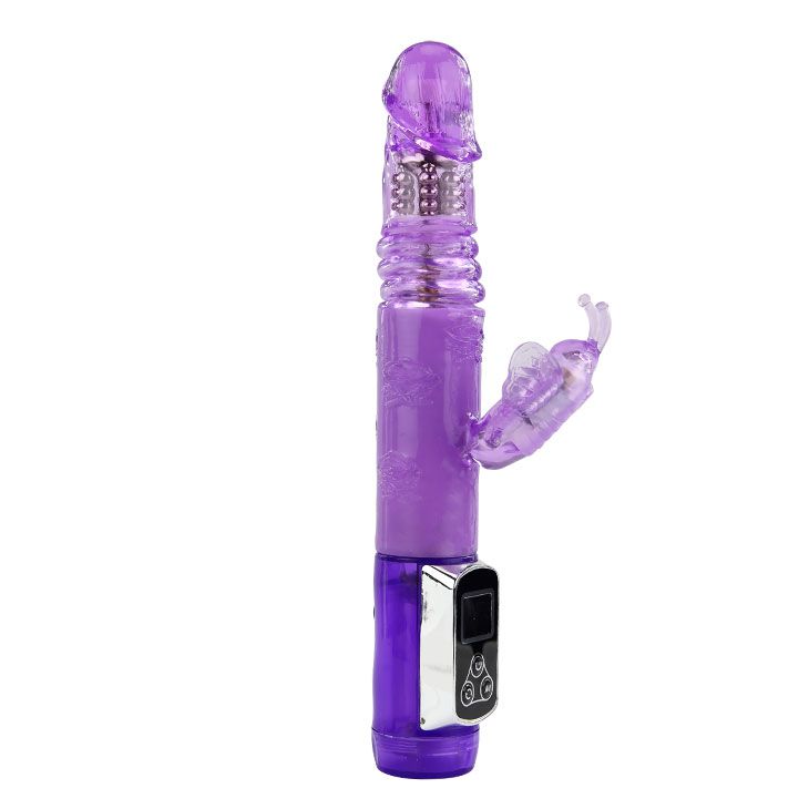 Вибратор с ротацией Up and Down Love - 24 см. - фото 137330