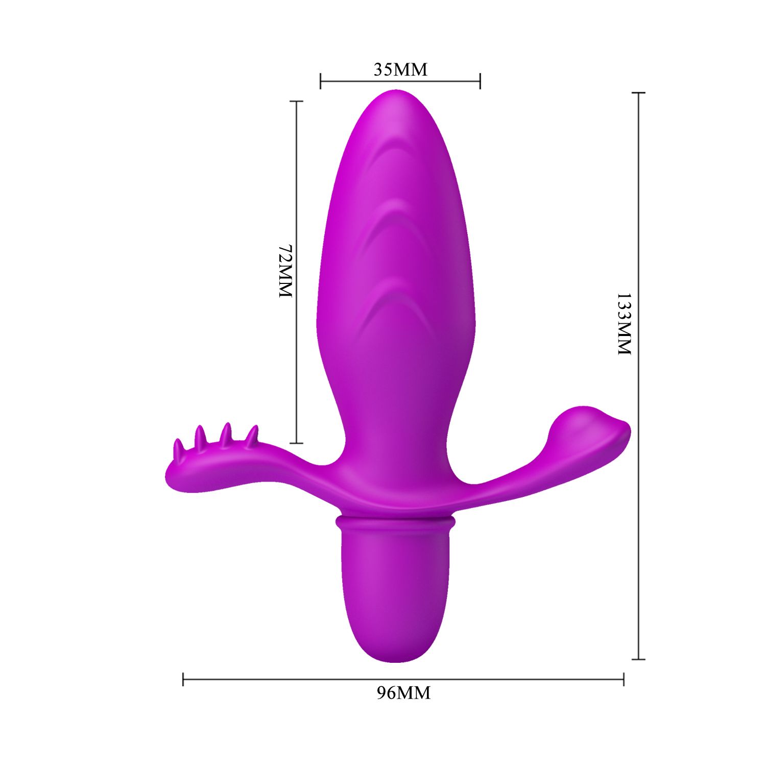 Анальный стимулятор с вибрацией Fitch - 11,4 см. - фото 137342