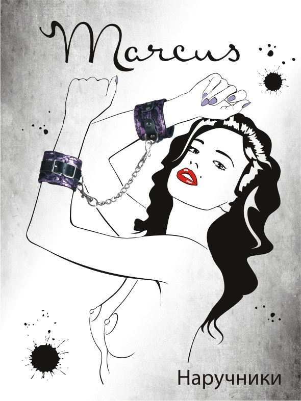 Пурпурные кружевные наручники - фото 137577 Пурпурные кружевные наручники - фото 137577