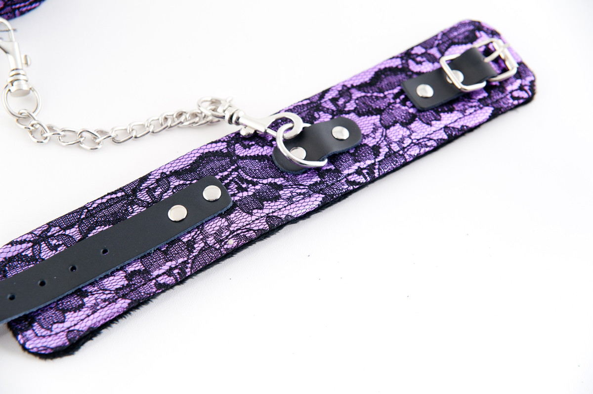 Пурпурные кружевные поножи - фото 137585