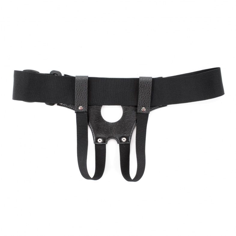 Универсальные черные трусики для страпона - фото 137661 Универсальные черные трусики для страпона - фото 137661