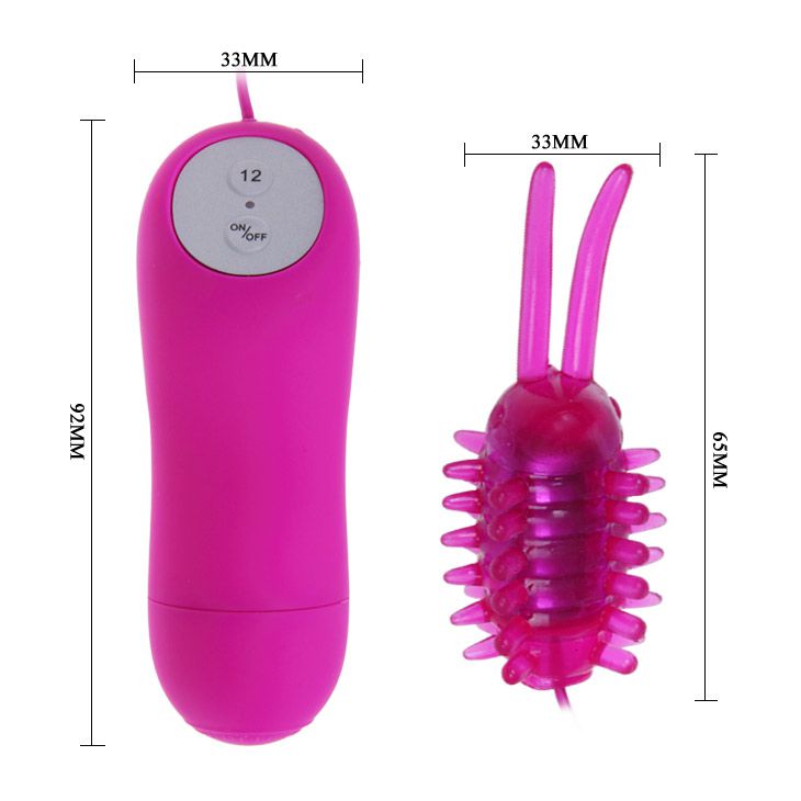 Виброяйцо водонепронецаемое с насадкой Букашка - фото 137905 Виброяйцо водонепронецаемое с насадкой Букашка - фото 137905