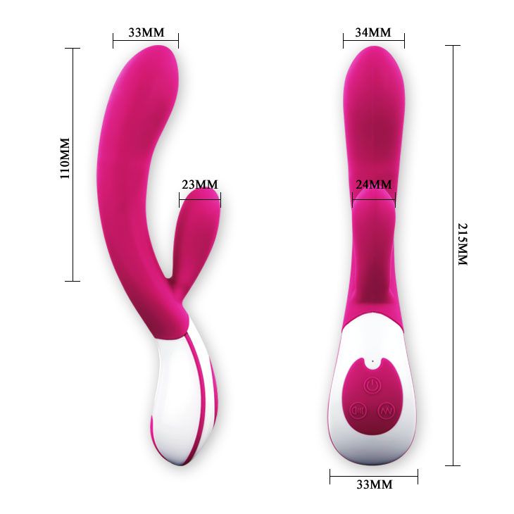 Вибромассажер Uriah со стимуляцией клитора и голосовым контролем - 21,5 см. - фото 137913