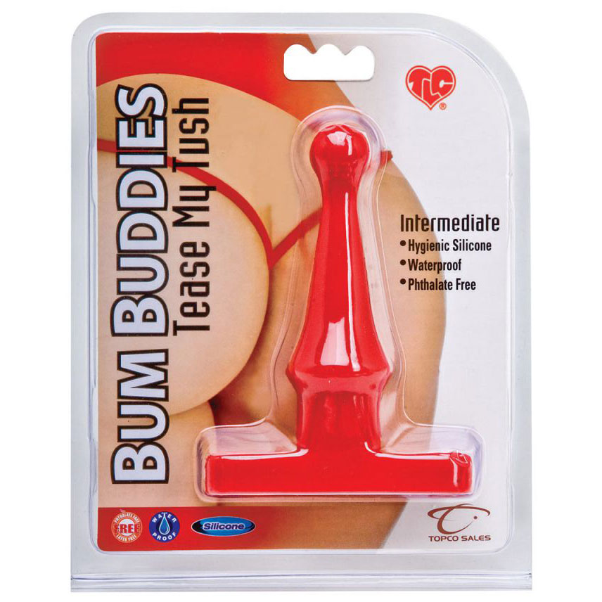 Красная анальная пробка Bum Buddies Tease My Tush, Intermediate Silicone Anal Plug - 12 см. - фото 137976 Красная анальная пробка Bum Buddies Tease My Tush, Intermediate Silicone Anal Plug - 12 см. - фото 137976