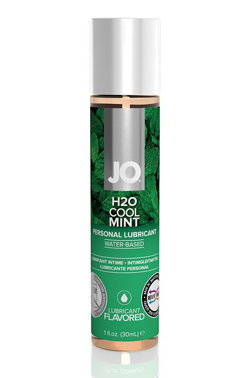 Лубрикант на водной основе с ароматом мяты JO Flavored Cool Mint - 30 мл. - фото 309725