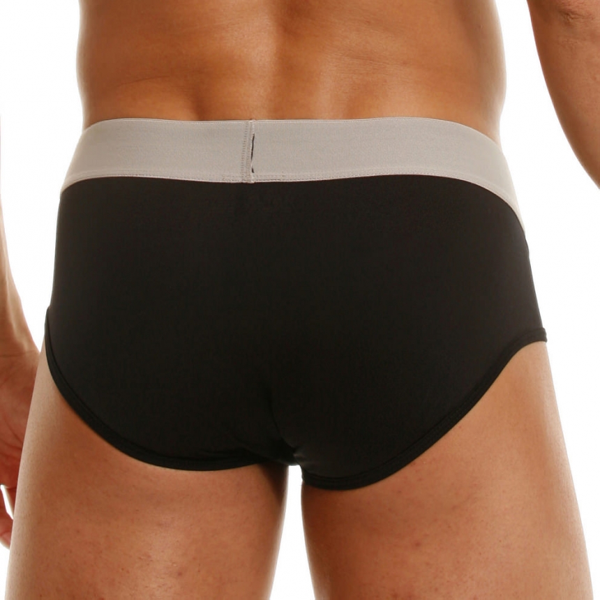 Мужские брифы HUSTLER на широкой резинке из микрофибры - фото 138110