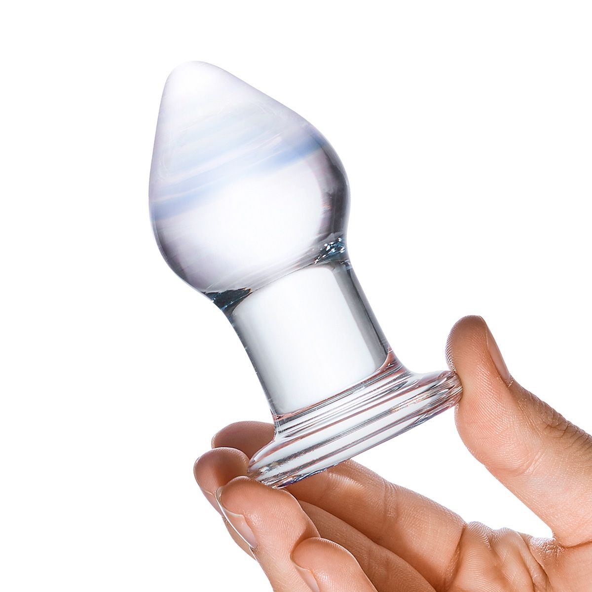 Классическая анальная пробка Amethyst Rain Small - 8 см. - фото 138279 Классическая анальная пробка Amethyst Rain Small - 8 см. - фото 138279