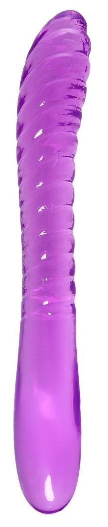 Фиолетовый двусторонний фаллоимитатор Frica - 23 см. A-toys 762008