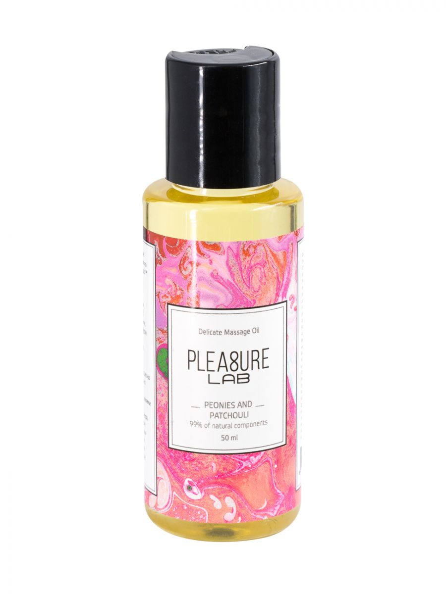 Массажное масло Pleasure Lab Delicate с ароматом пиона и пачули - 50 мл. - фото 310336