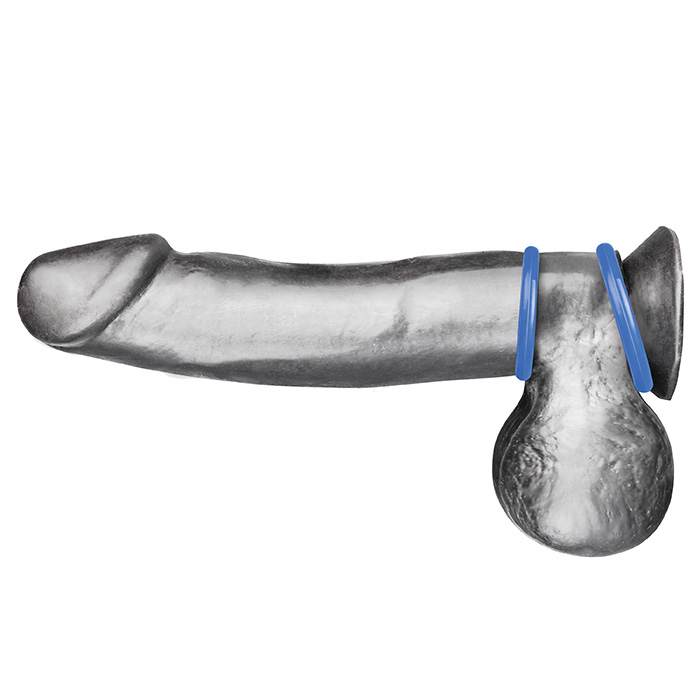 Набор из двух голубых силиконовых колец разного диаметра SILICONE COCK RING SET - фото 138813 Набор из двух голубых силиконовых колец разного диаметра SILICONE COCK RING SET - фото 138813