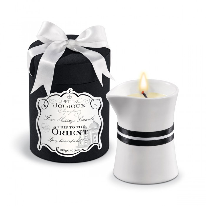 Массажное масло в виде большой свечи Petits Joujoux Orient с ароматом граната и белого перца - фото 235085