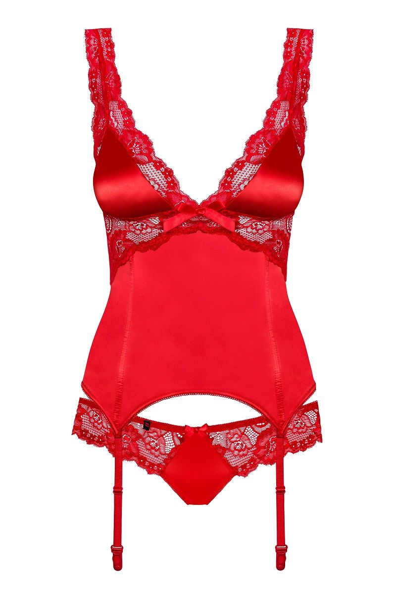 Атласный корсаж с кружевной отделкой Secred - фото 139040 Атласный корсаж с кружевной отделкой Secred - фото 139040