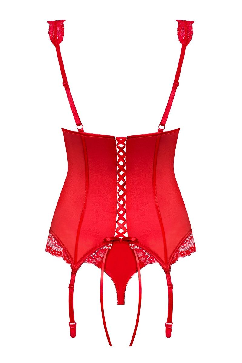 Атласный корсаж с кружевной отделкой Secred - фото 139041 Атласный корсаж с кружевной отделкой Secred - фото 139041