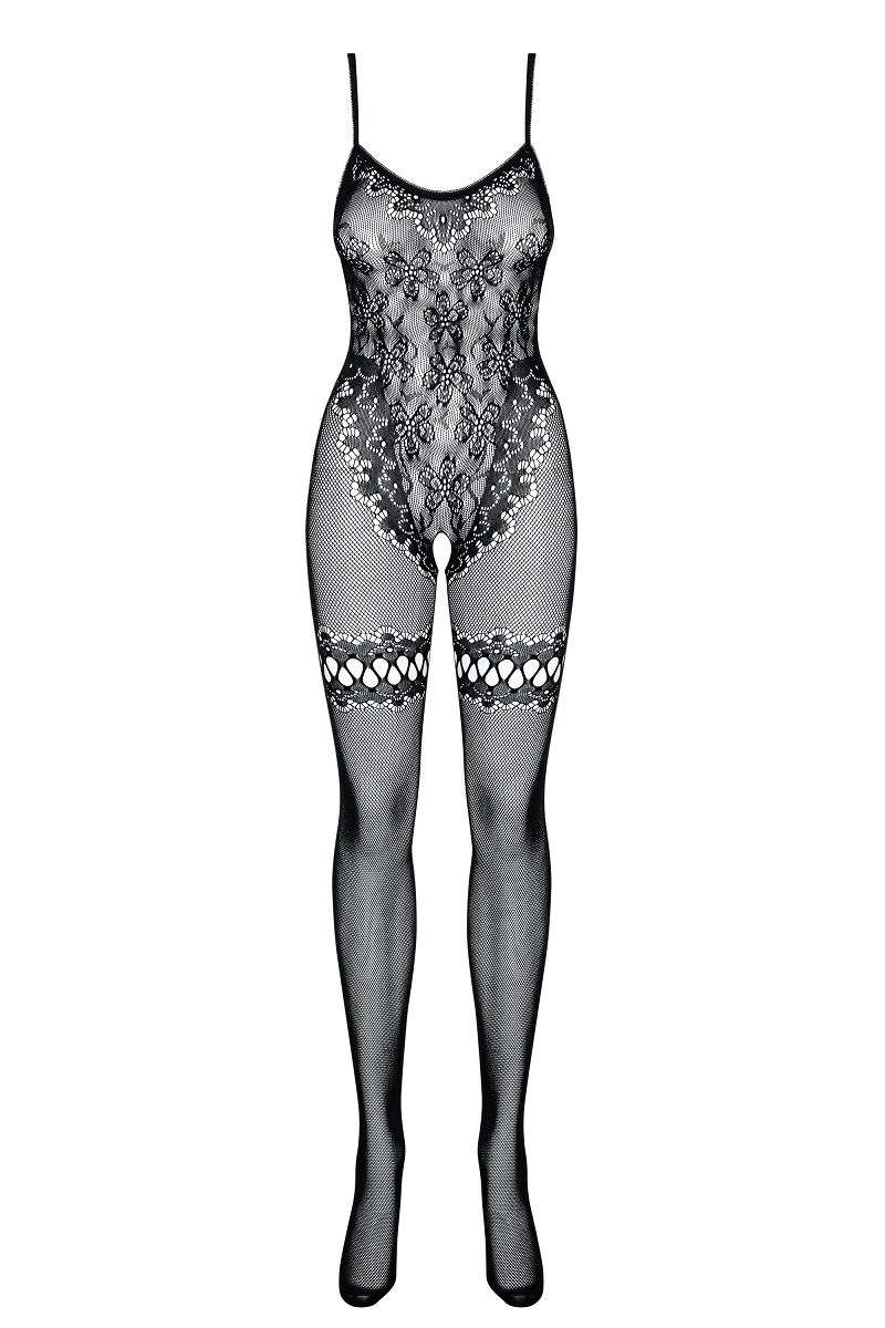 Женственный кэтсьюит с цветочным мотивом - фото 139048