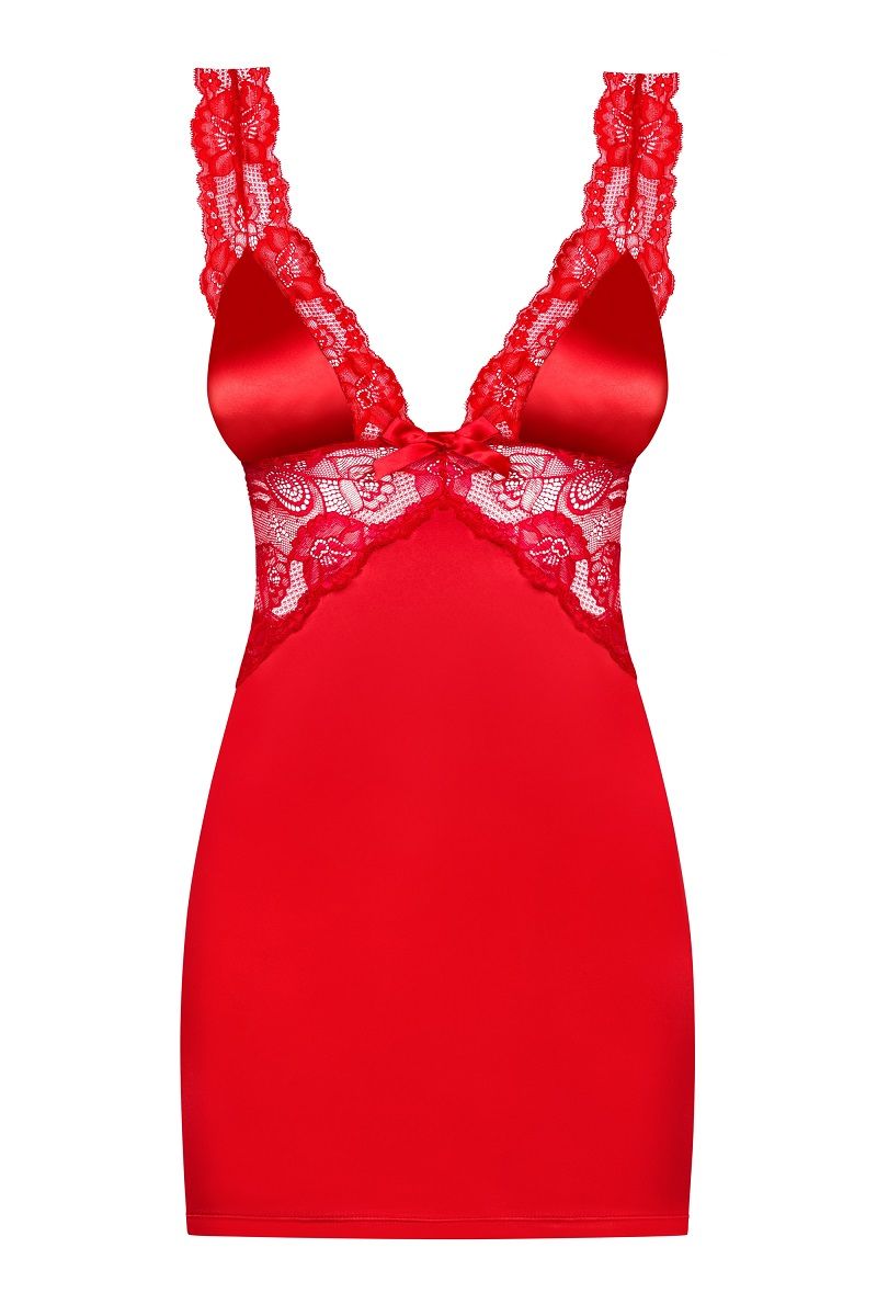 Атласная сорочка с кружевной отделкой Secred - фото 139068 Атласная сорочка с кружевной отделкой Secred - фото 139068