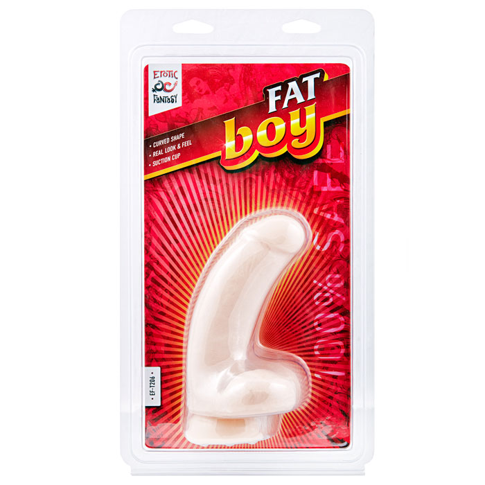 Изогнутый дилдо Fat Boy - 17 см. - фото 139244