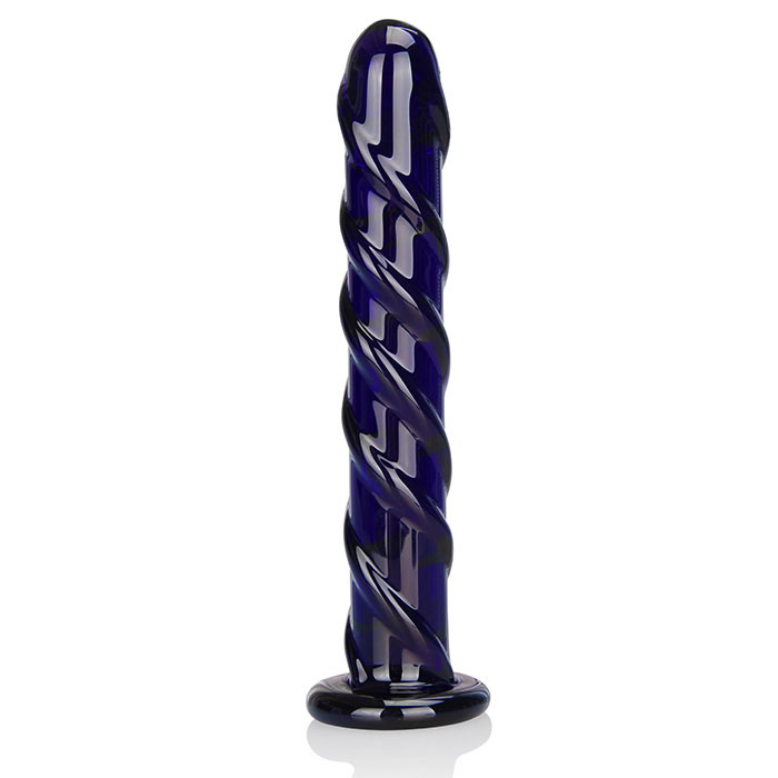 Фаллоимитатор цвета индиго Swirl Indigo - 17 см. - фото 139263 Фаллоимитатор цвета индиго Swirl Indigo - 17 см. - фото 139263