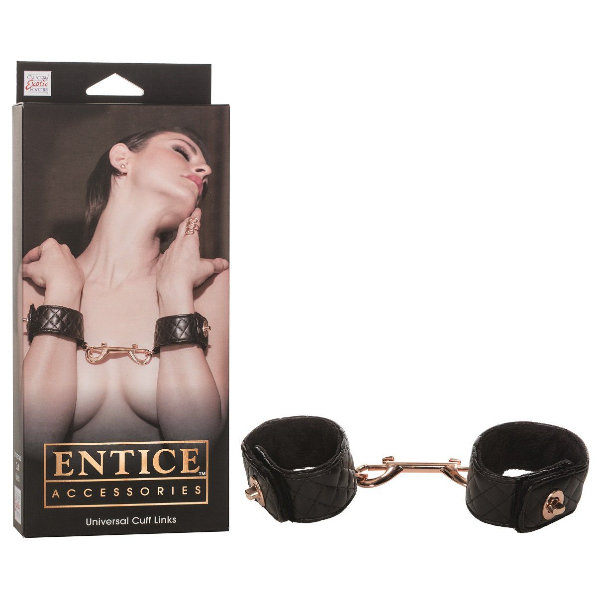 Наручники с золотистой металлической застежкой Entice Universal Cuff Links - фото 139511 Наручники с золотистой металлической застежкой Entice Universal Cuff Links - фото 139511