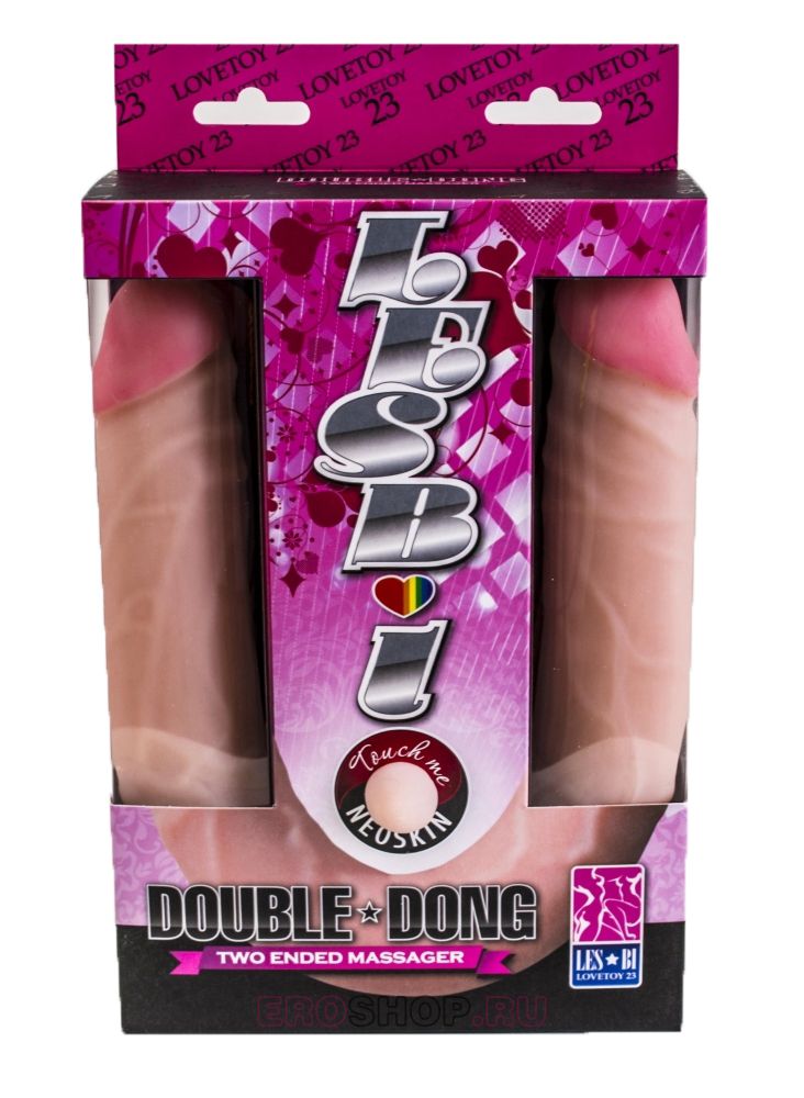 Двухголовый фаллоимитатор из киберскин - 45 см. - фото 140162 Двухголовый фаллоимитатор из киберскин - 45 см. - фото 140162