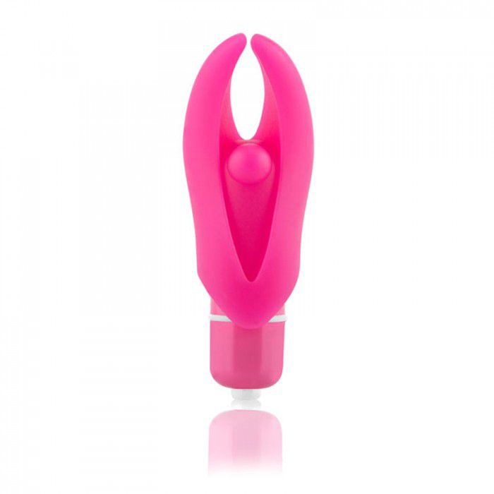 Мощный вибростимулятор с насадкой Demon - фото 186711