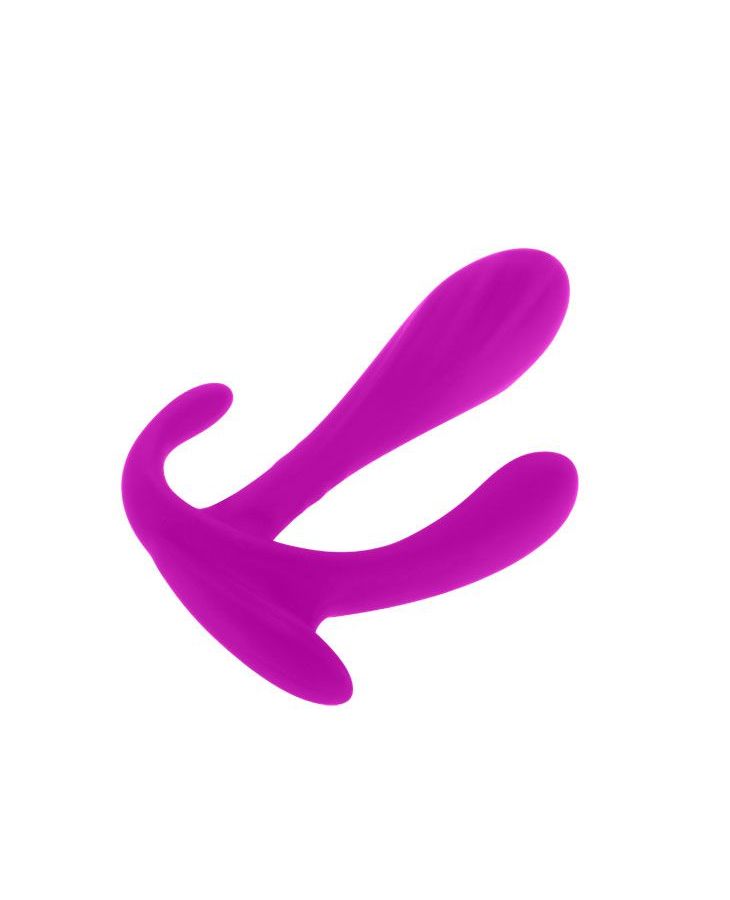 Силиконовый тройной стимулятор Edgar - фото 140907