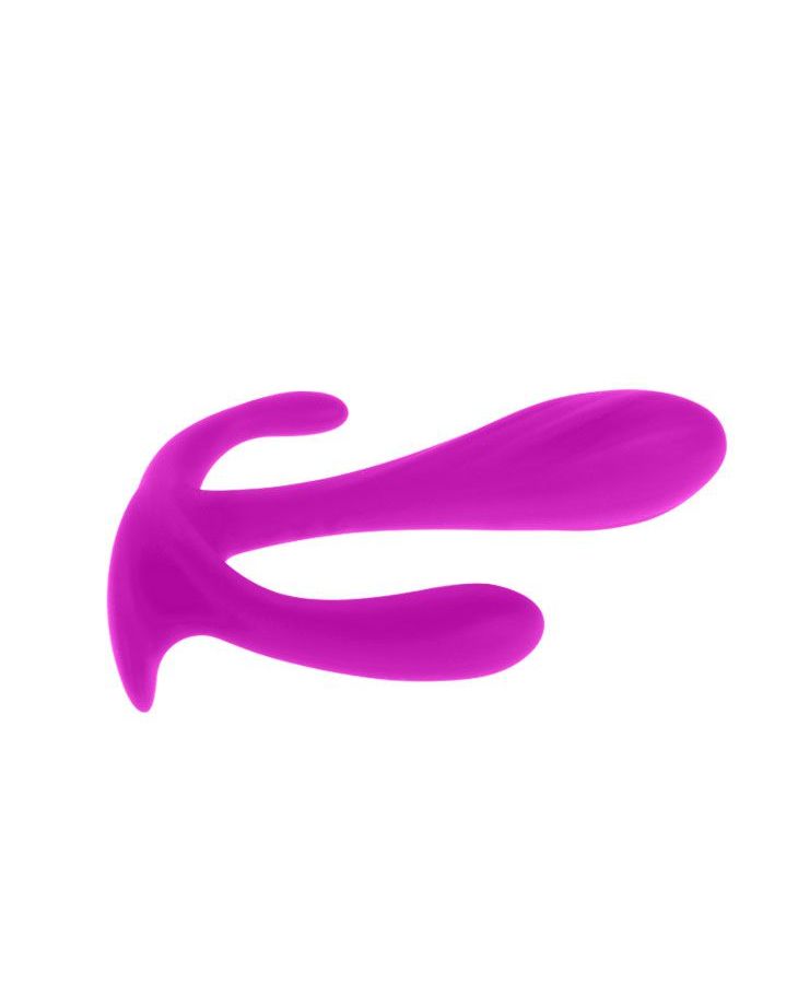 Силиконовый тройной стимулятор Edgar - фото 140908