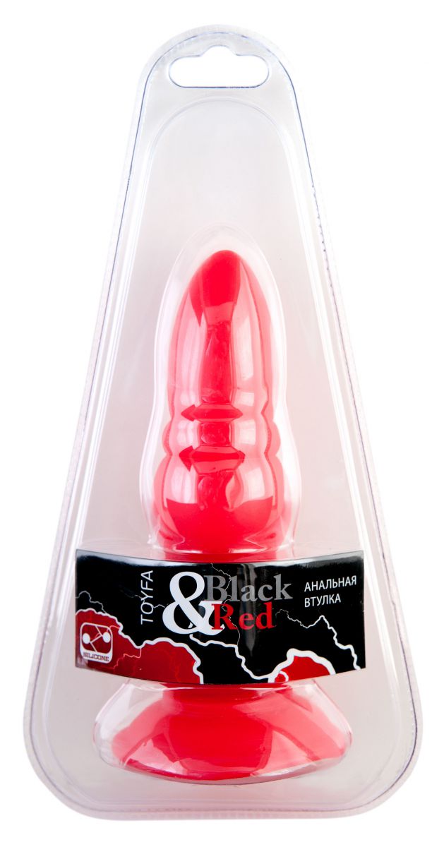 Красная анальная втулка с заострённым кончиком - 14,5 см. - фото 141133 Красная анальная втулка с заострённым кончиком - 14,5 см. - фото 141133